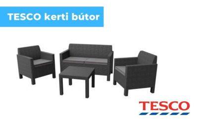 Tesco kerti bútor, rattan hatású kerti bútorok