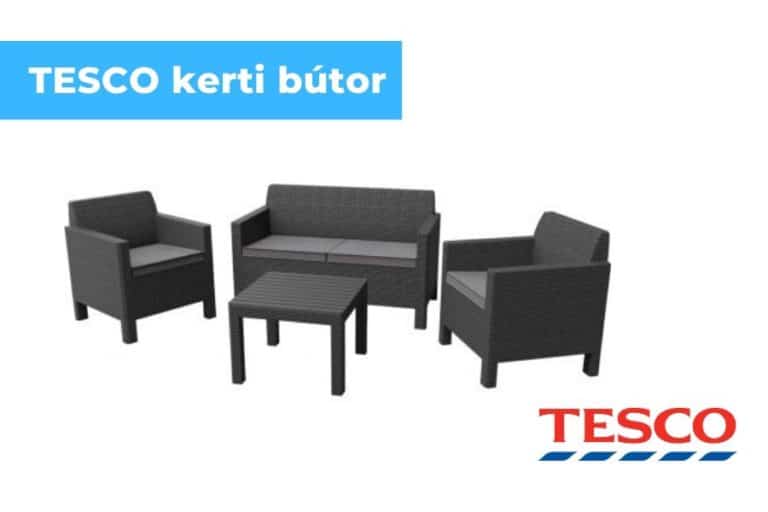 Tesco kerti bútor, rattan hatású kerti bútorok