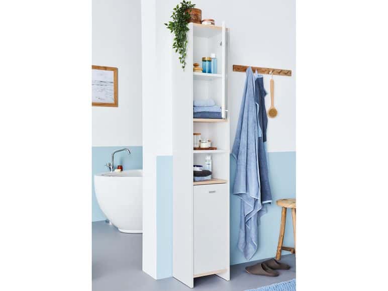 magas fürdőszoba szekrény lidl