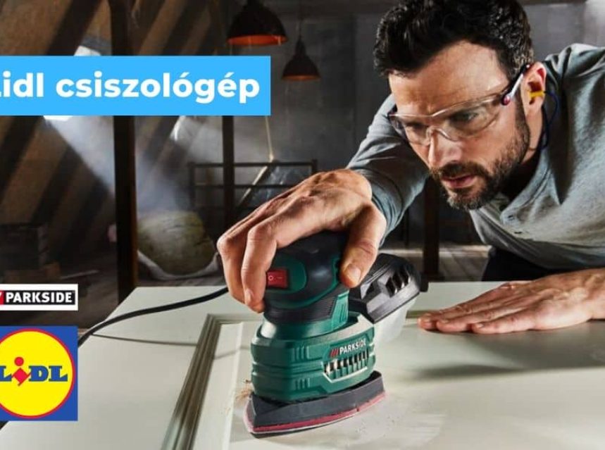 Lidl csiszológép, excentercsiszoló – Parkside img