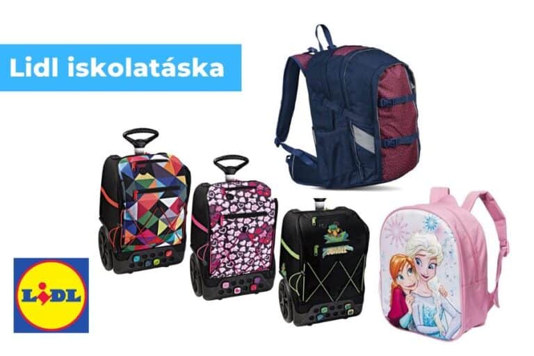 Lidl iskolatáska – hátizsák és gurulós iskolatáskák