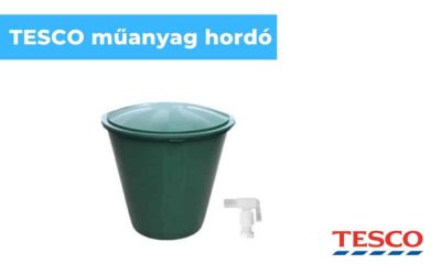 Tesco műanyag hordó, esővíztároló