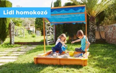 Lidl homokozó – ásás, építés és homok sütemények gyermekeknek