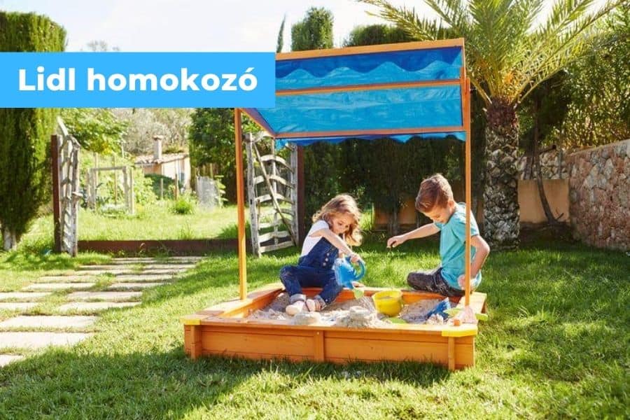 lidl homokozó