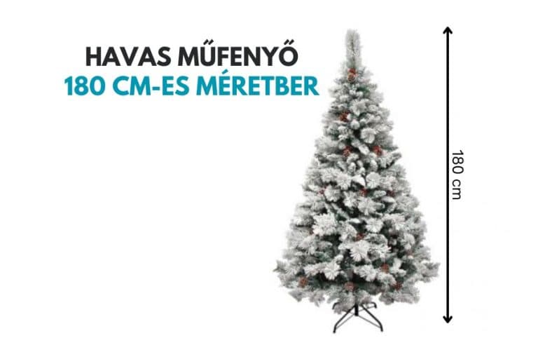 havas műfenyő 180 cm méretben