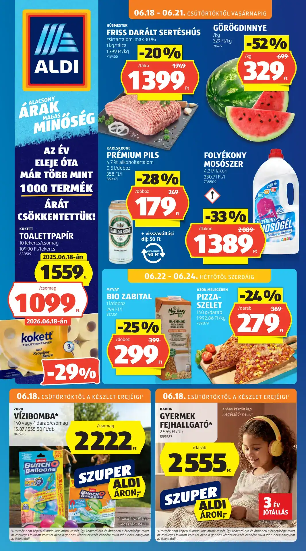 ALDI Akciós Újság 2026.06.18–06.24: 25. hét