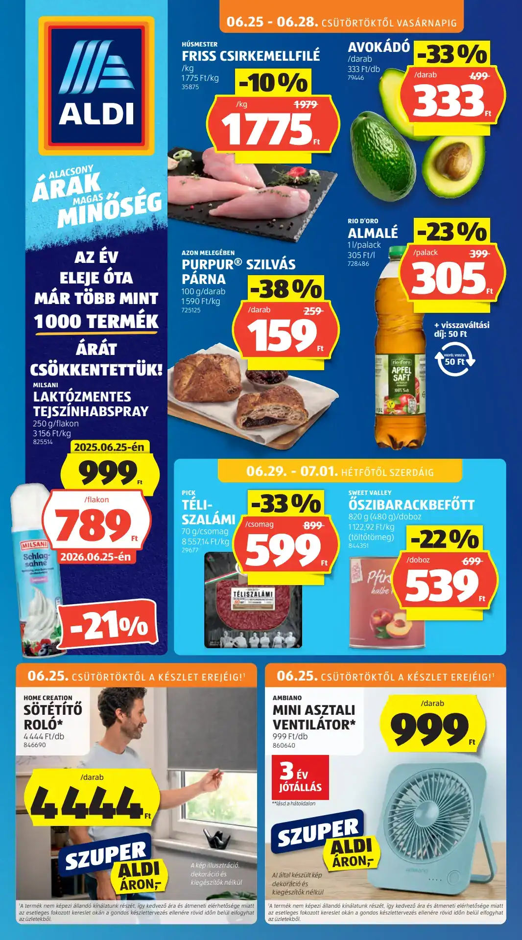 ALDI Akciós Újság 2026.06.25–07.01