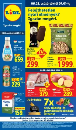 Lidl Akciós Újság 2026.06.25–07.01: Nyári slágerek a 26. héten