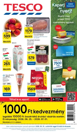 Tesco Akciós Újság 2026.06.25–07.01 | 26. hét