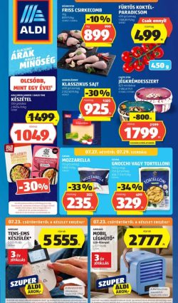 Aldi akciós újság 2026. 07.23-07.29 30. hét