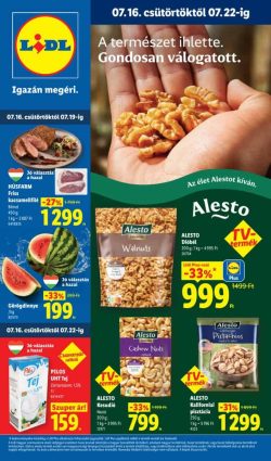 Lidl akciós újság 2026. 07.16-07.22 29. hét
