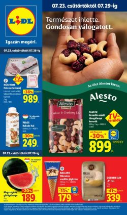 Lidl akciós újság 2026. 07.23-07.29 30. hét