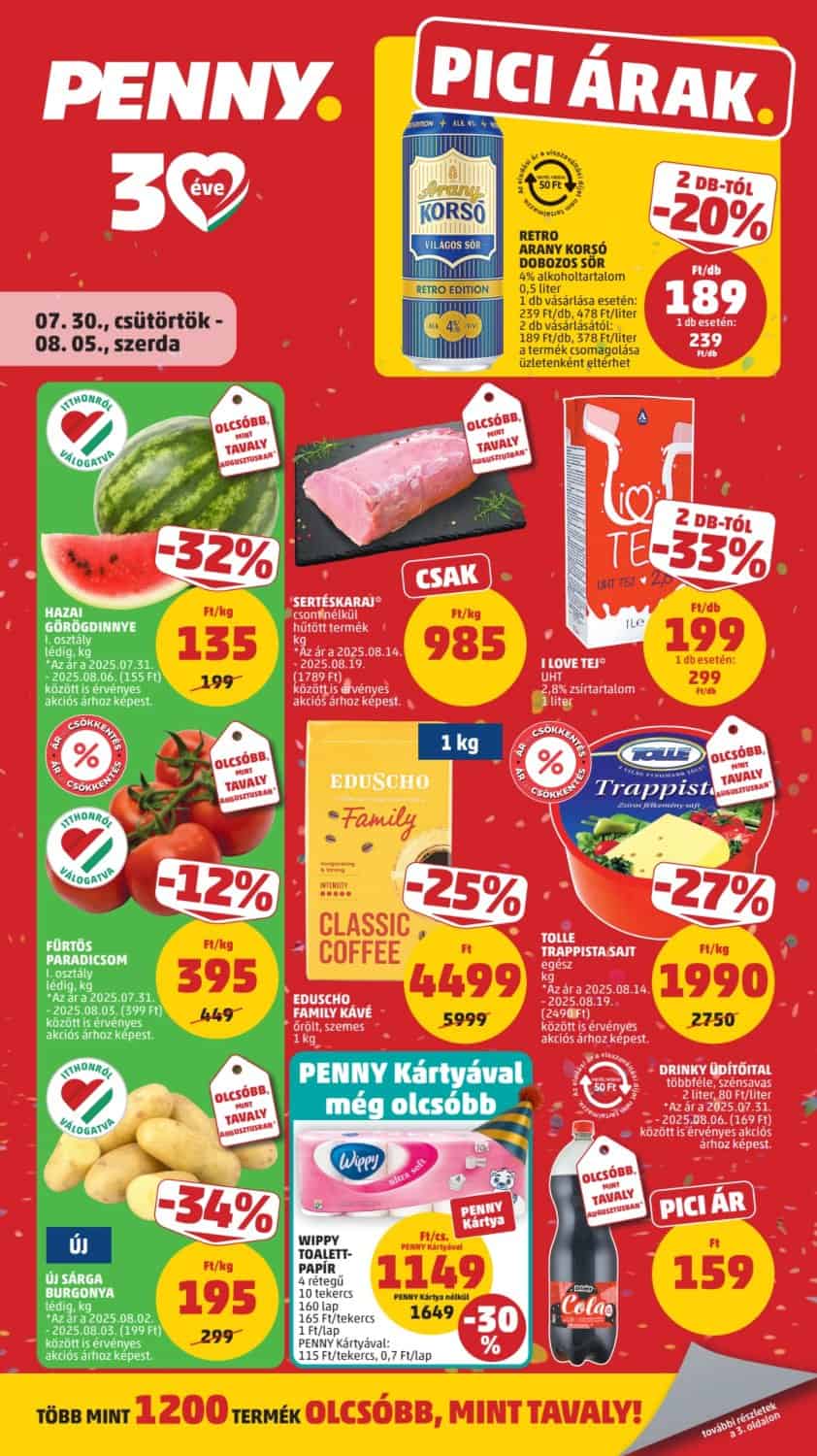 Penny Akciós Újság (07.30-08.05)
