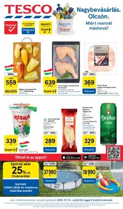 Tesco Akciós Újság (2026.07.02 – 2026.07.08): Brutális Húsárak és Nyári Medence Akciók