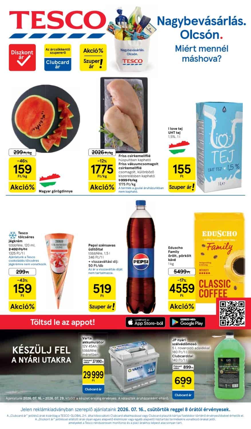 Tesco Akciós Újság (07.16-07.22): Grillhús és Nagy Kedvezmények