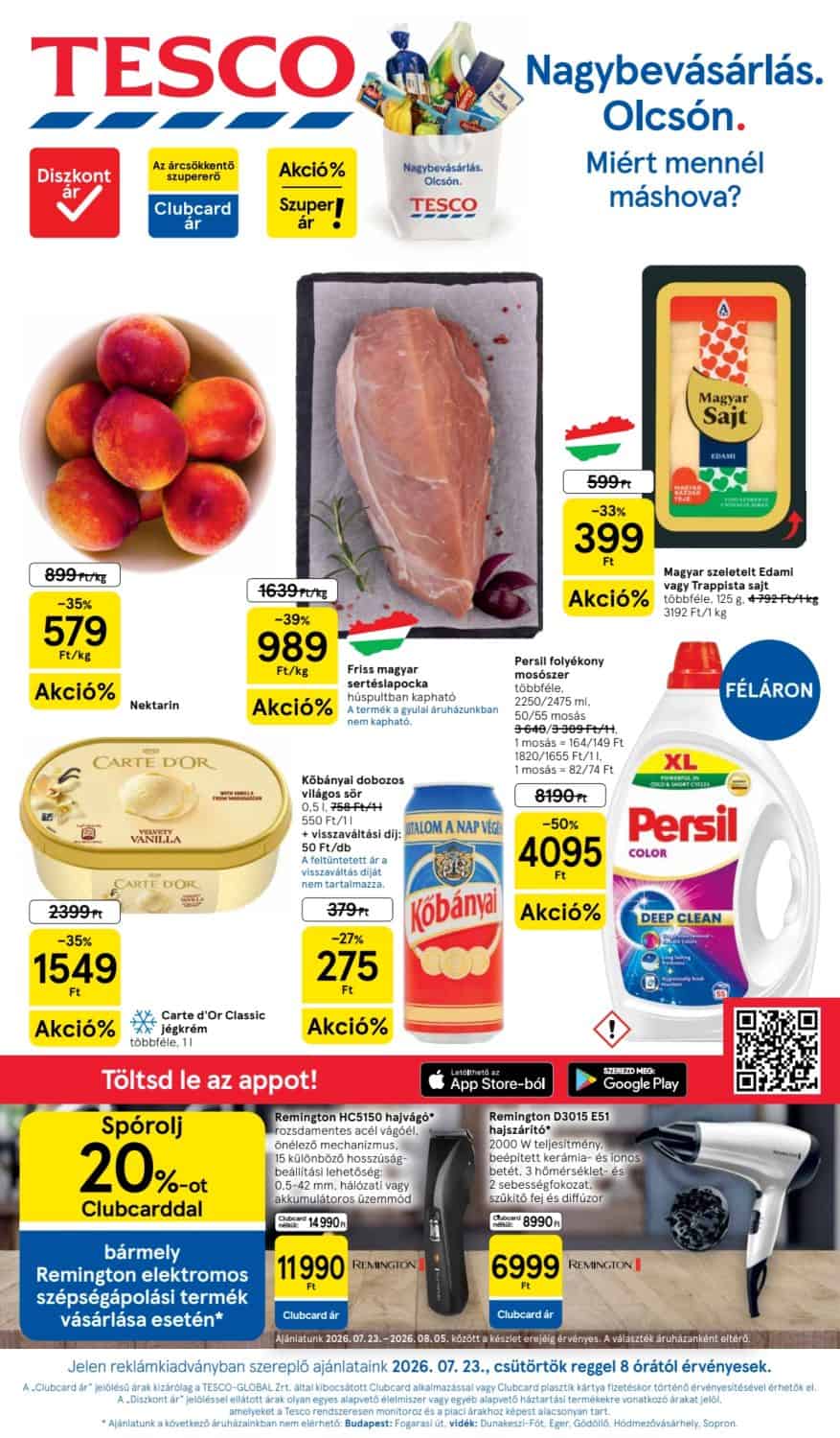 Tesco Akciós Újság (2026.07.23 - 2026.08.05)