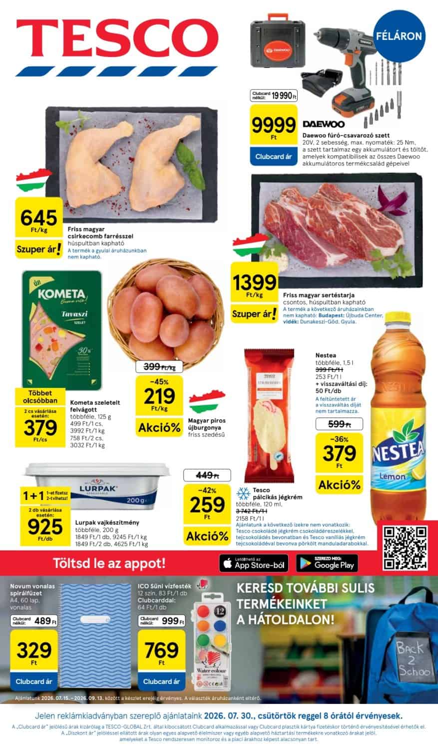 Tesco Akciós Újság 2026.07.30–08.05