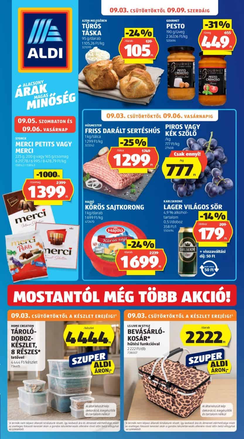 Aldi akciós újság 2026. 09.03-09.09