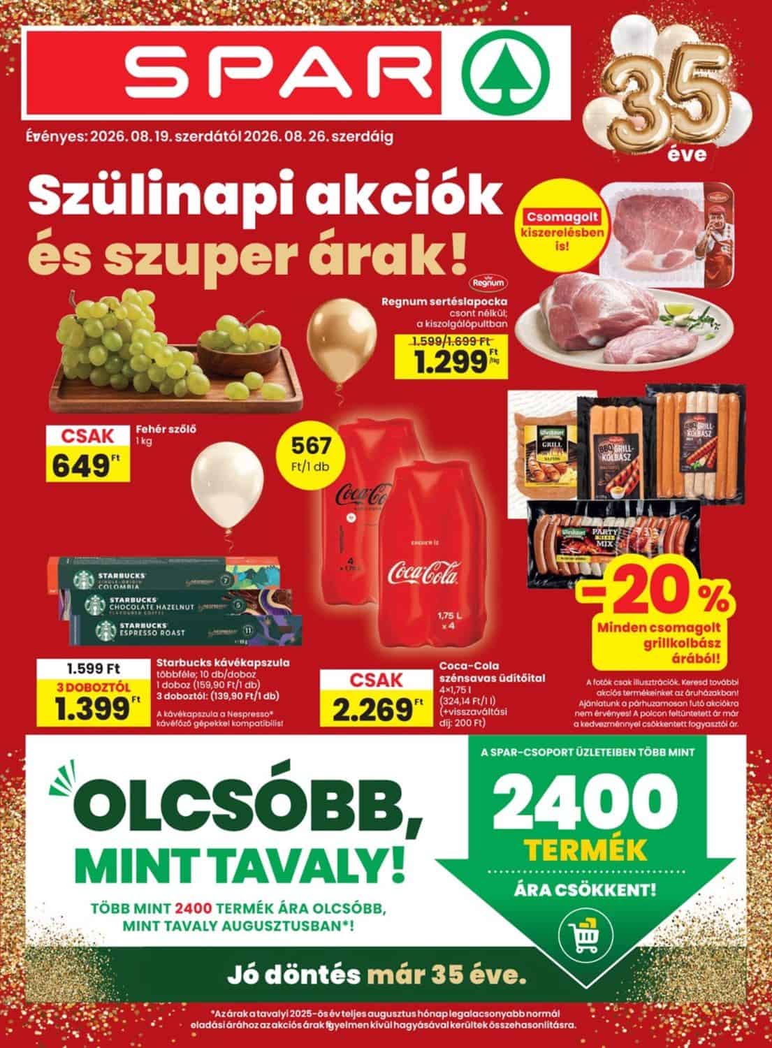 Spar Akciós Újság (08.19-08.26) 34. hét