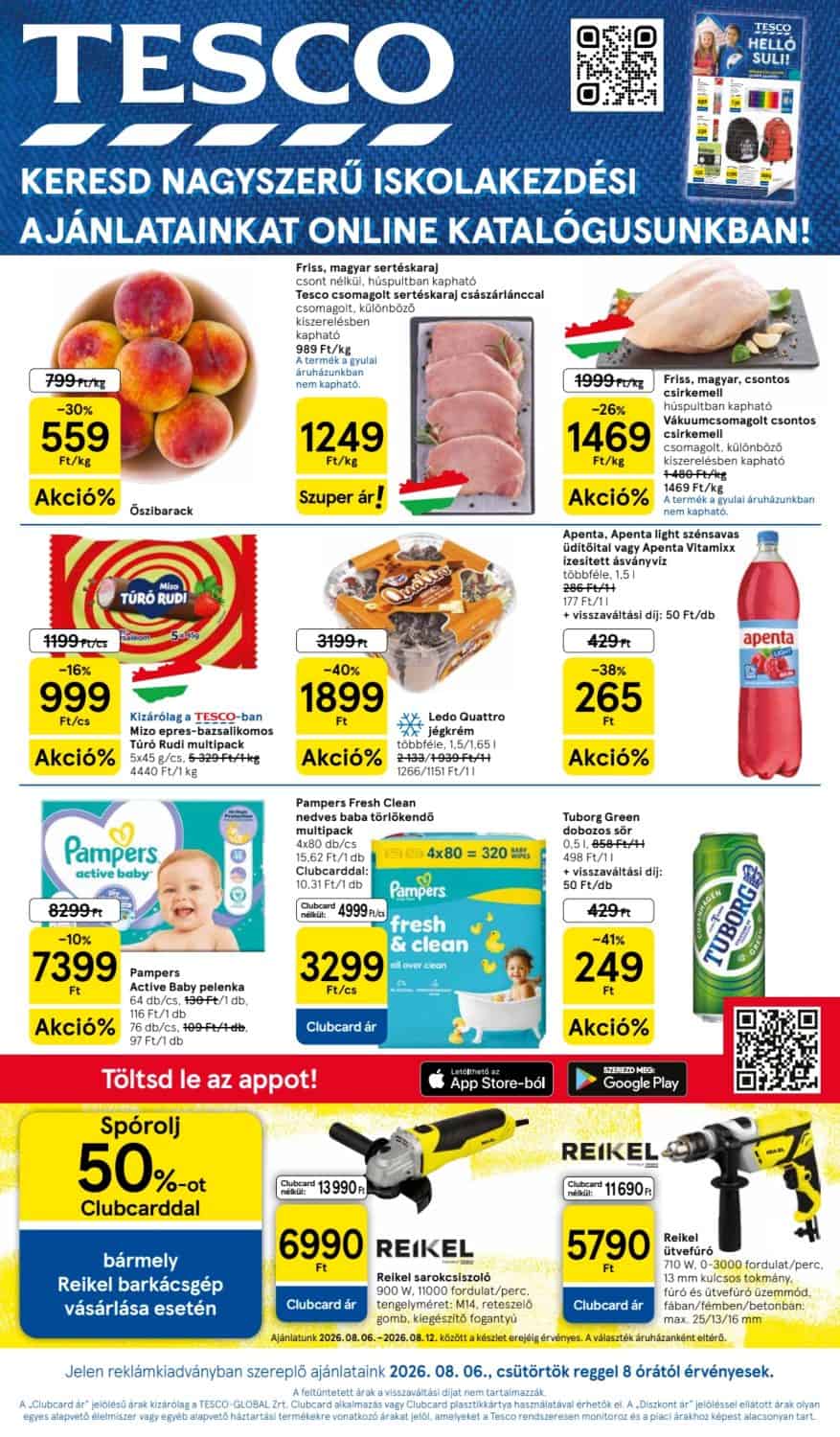Tesco Akciós Újság (08.06-08.12): Brutális Hús- és Barkácsakciók