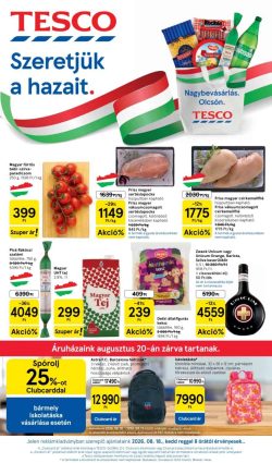 Tesco Akciós Újság 2026. 08.18-08.26 – 34. hét