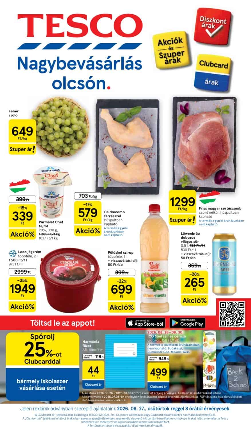 Tesco Akciós Újság 2026. 08.27-09.02. - 35. hét