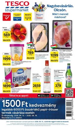 Tesco Akciós Újság 2026. 08.13-08.17. – 33. hét