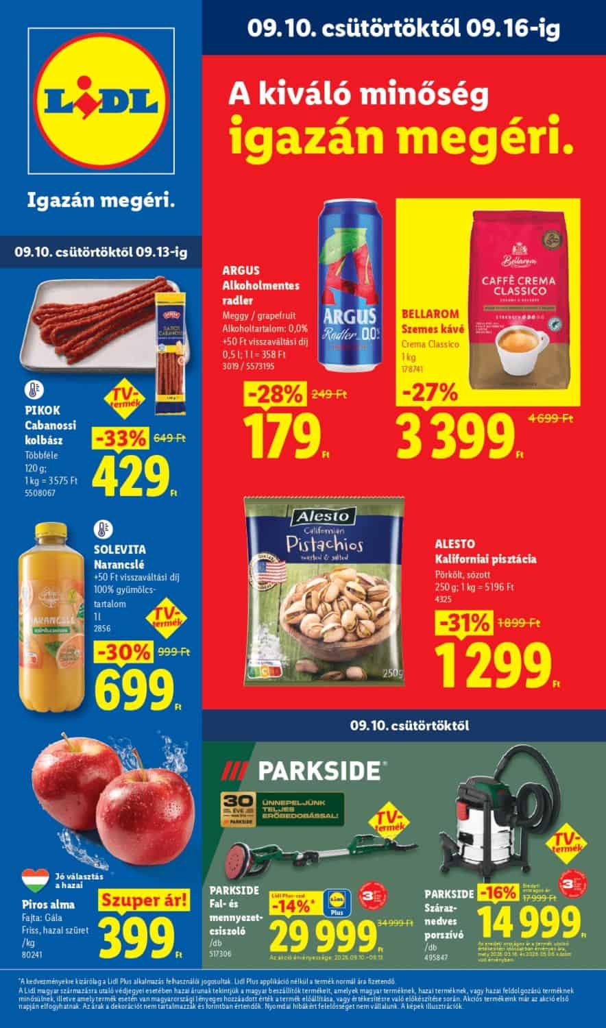 Lidl Akciós Újság (09.10–09.16) 37. hét