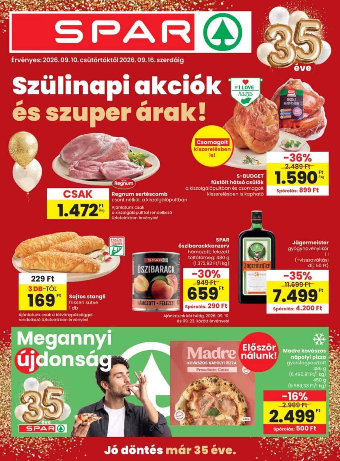 Spar akciós újság 2026. 09.10-09.16