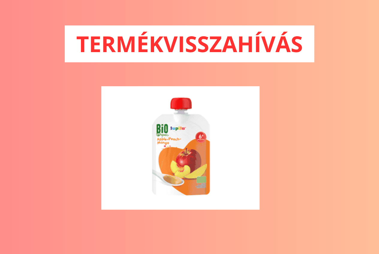 Lupilu bio gyümölcspüré visszahívás – Lidl termékfotó és csomagolás
