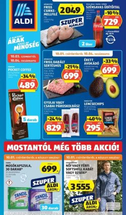 Aldi akciós újság 2026. 10.01–10.07. 40. hét