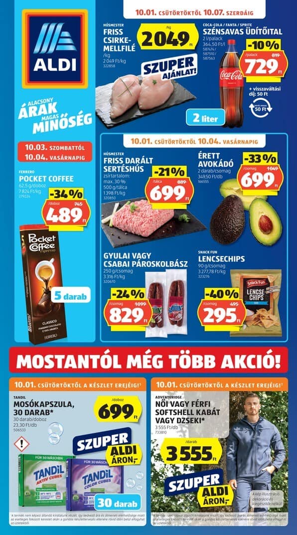 Aldi Akciós Újság (2026.10.01–10.07)