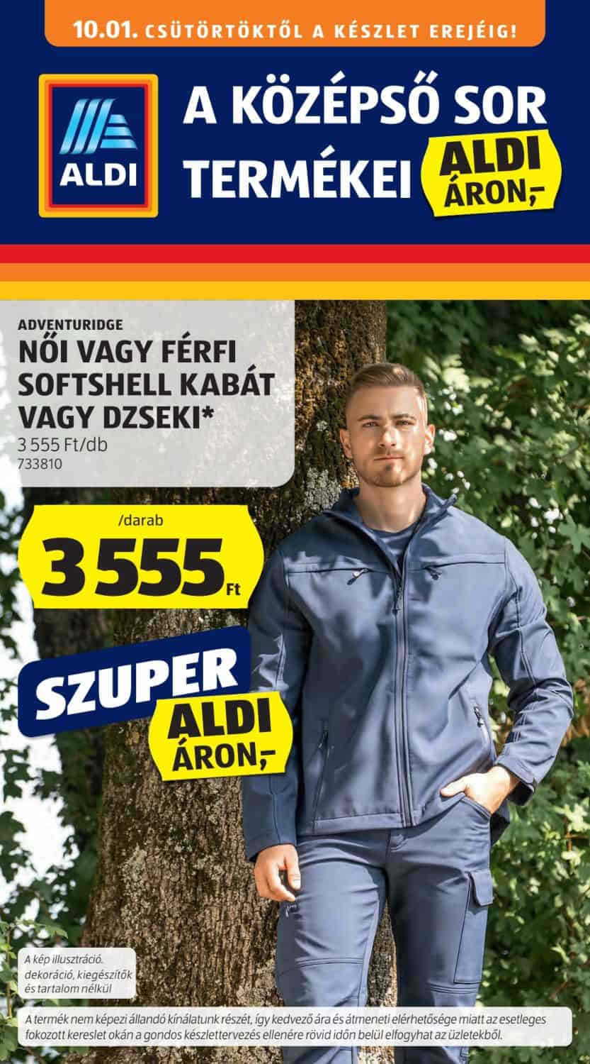 Aldi középső sor termékei akciós újság 2026. 10.01