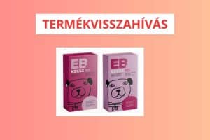EBKEKSZ kutyajutalomfalat termékvisszahívás – Májas és Rizslisztes csomagolás