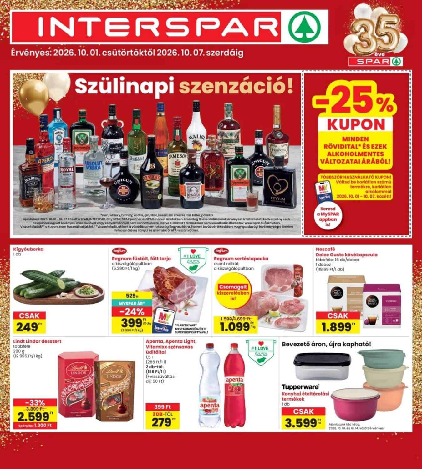 Interspar Akciós Újság (2026.10.01 - 10.07)