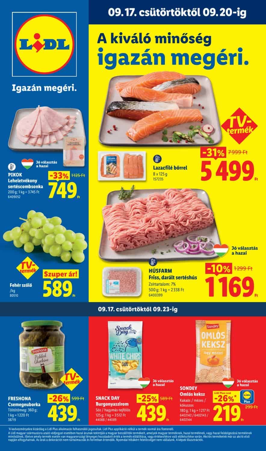 Lidl akciós újság 2026.09.17–09.23. – 38. hét