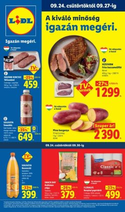 Lidl akciós újság 2026.09.24 – 09.30. – 39. hét