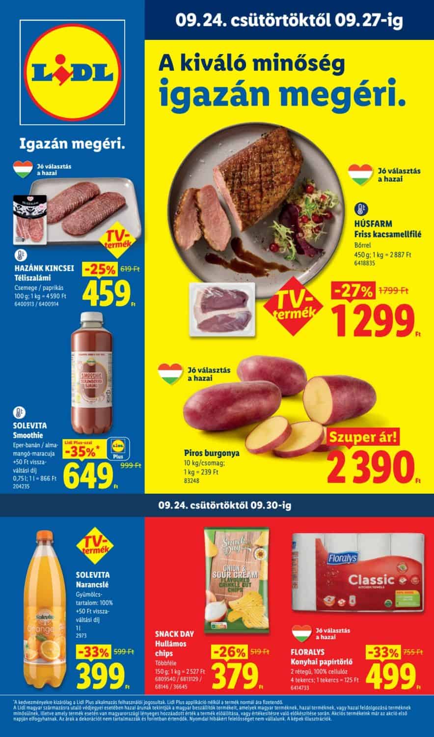 Lidl Akciós Újság (09.24–09.30)