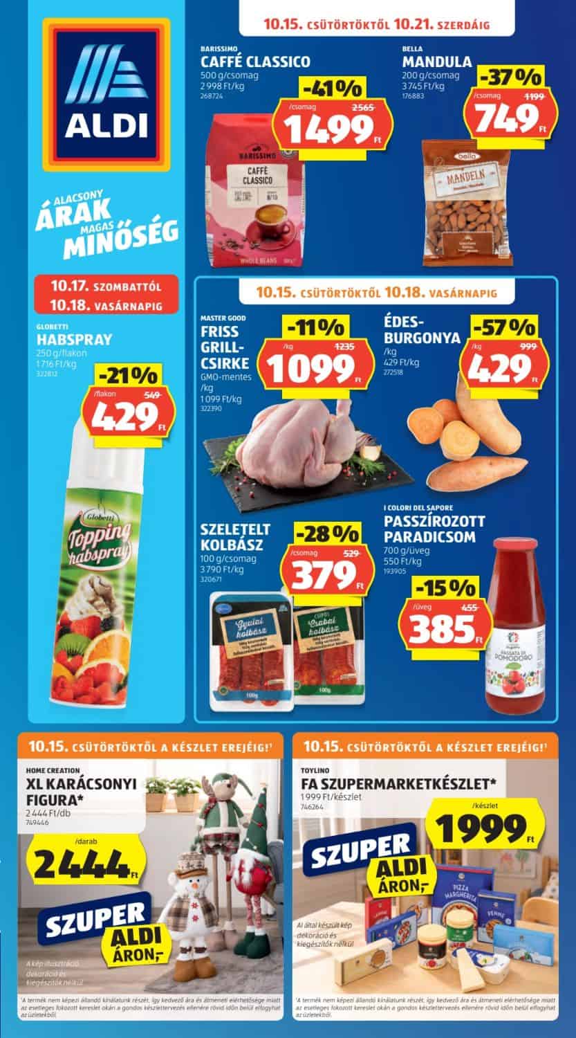 Aldi akciós újság 2026.10.15-21