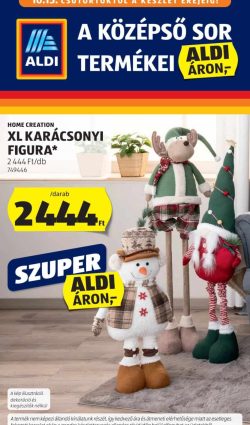 Aldi középső sor termékei akciós újság 2026. 0.15 – 10.21.