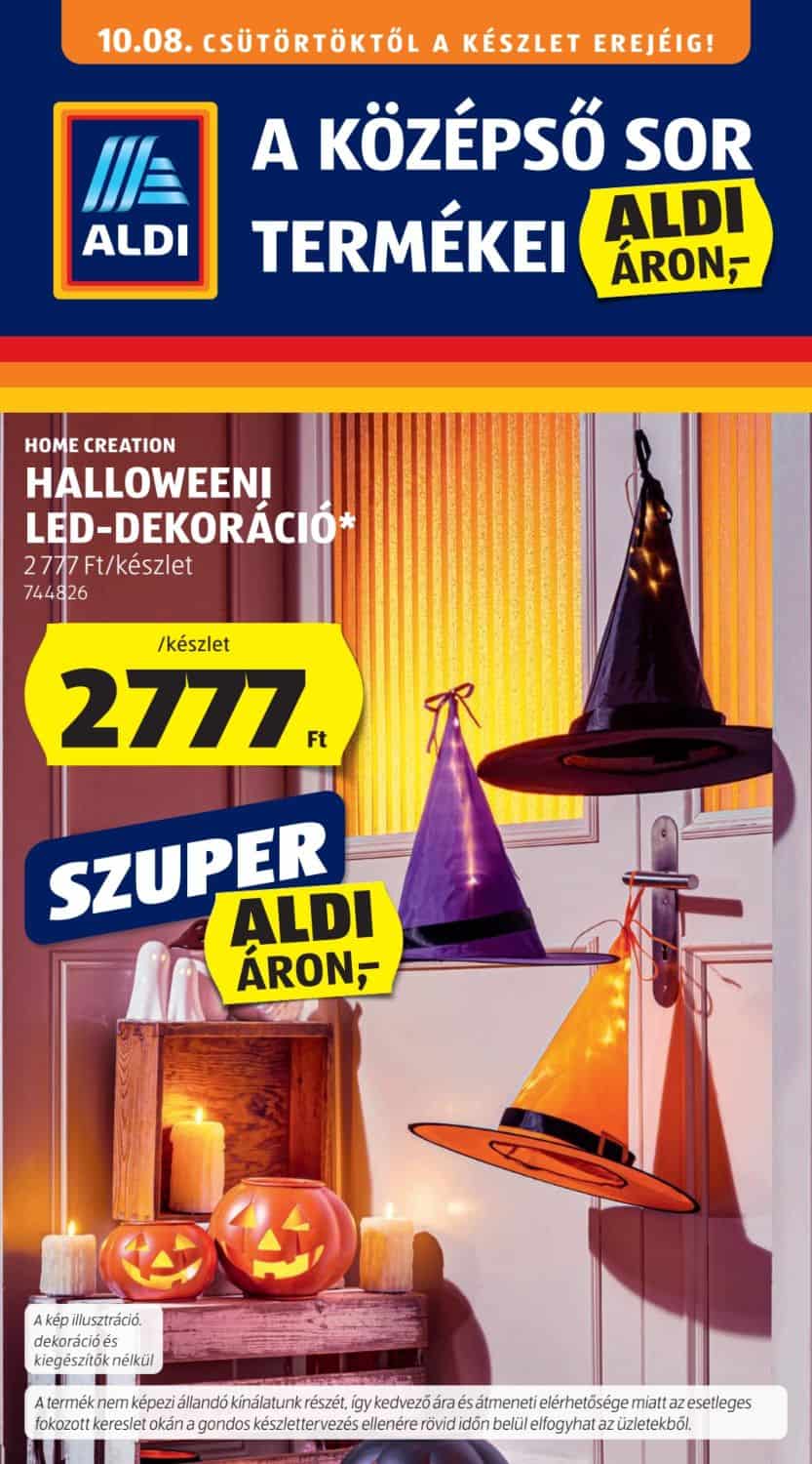 Aldi középső sor termékei akciós újság 2026. 10.08