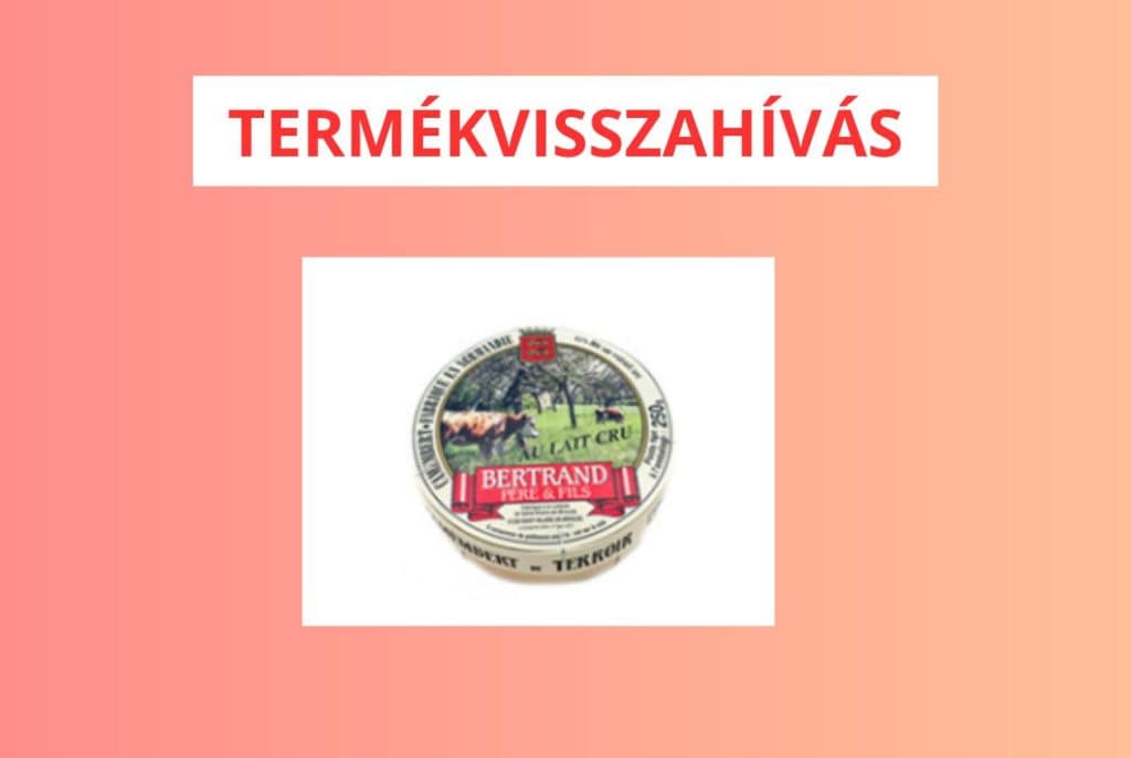 Bertrand Crémier Camembert 250 g visszahívás – csomagolás és termékfotó