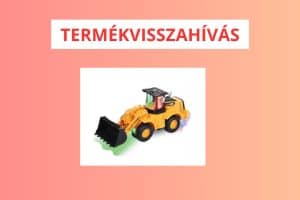 LED-es játék munkagép visszahívás – TEMU termékfotó