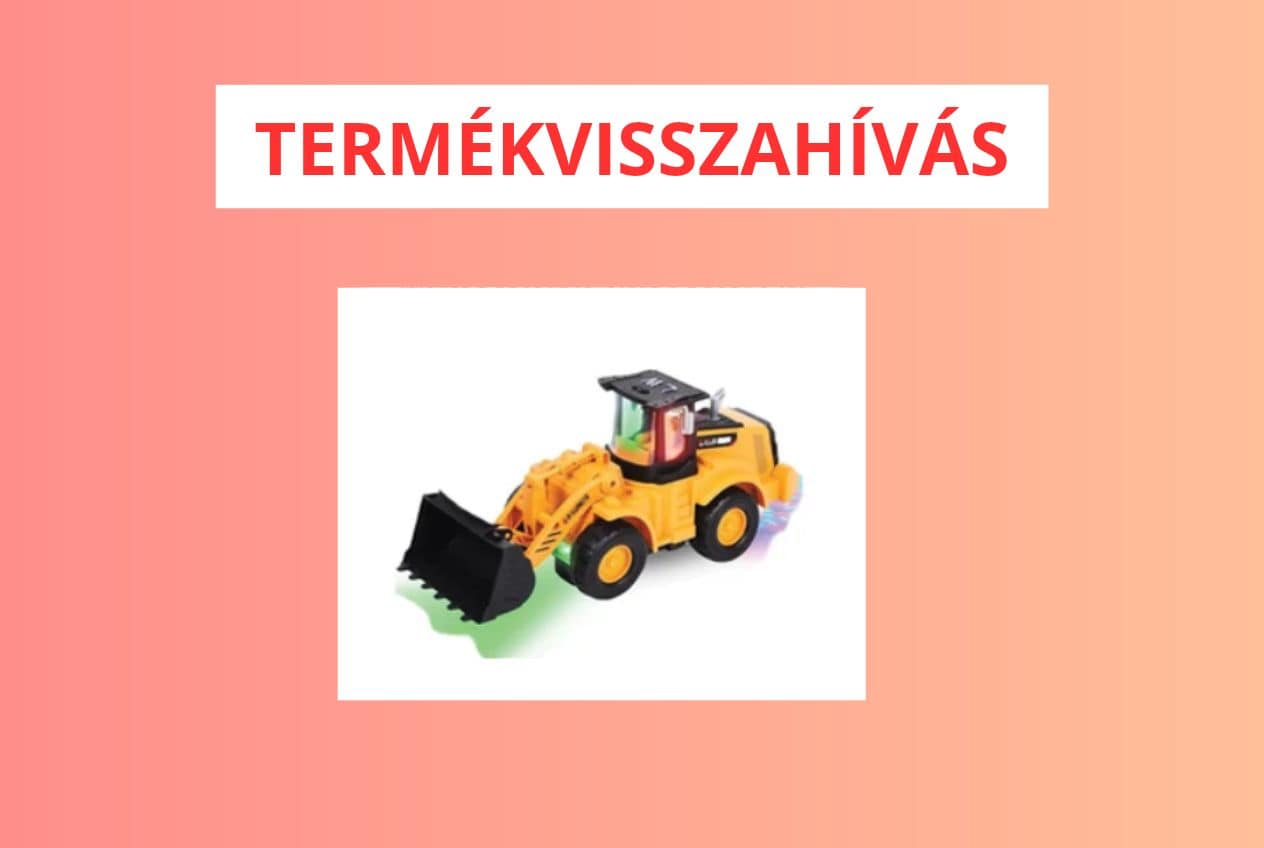 LED-es játék munkagép visszahívás – TEMU termékfotó