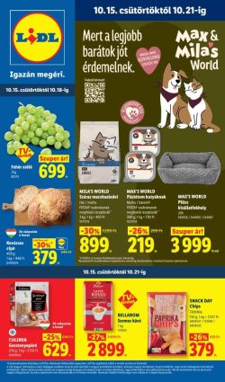 Lidl akciós újság 2026. 10.15-10.21 – 42. hét
