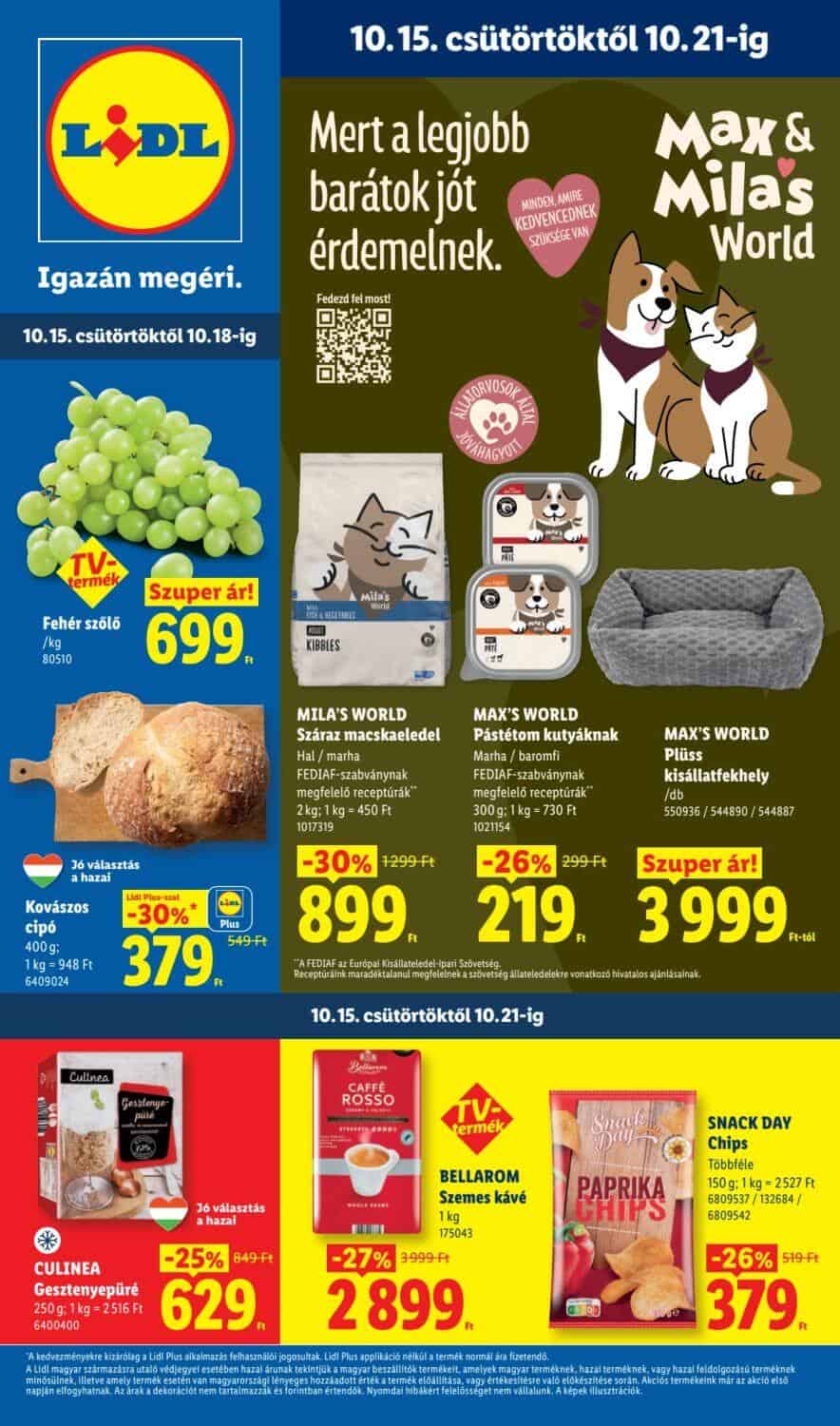 Lidl akciós újság 2026.10.15-21: Parkside és húsakciók
