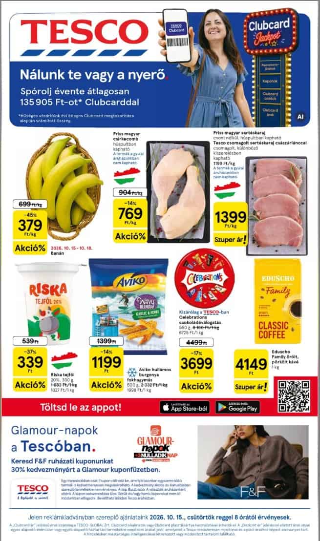 Tesco akciós újság 10.15–10.21